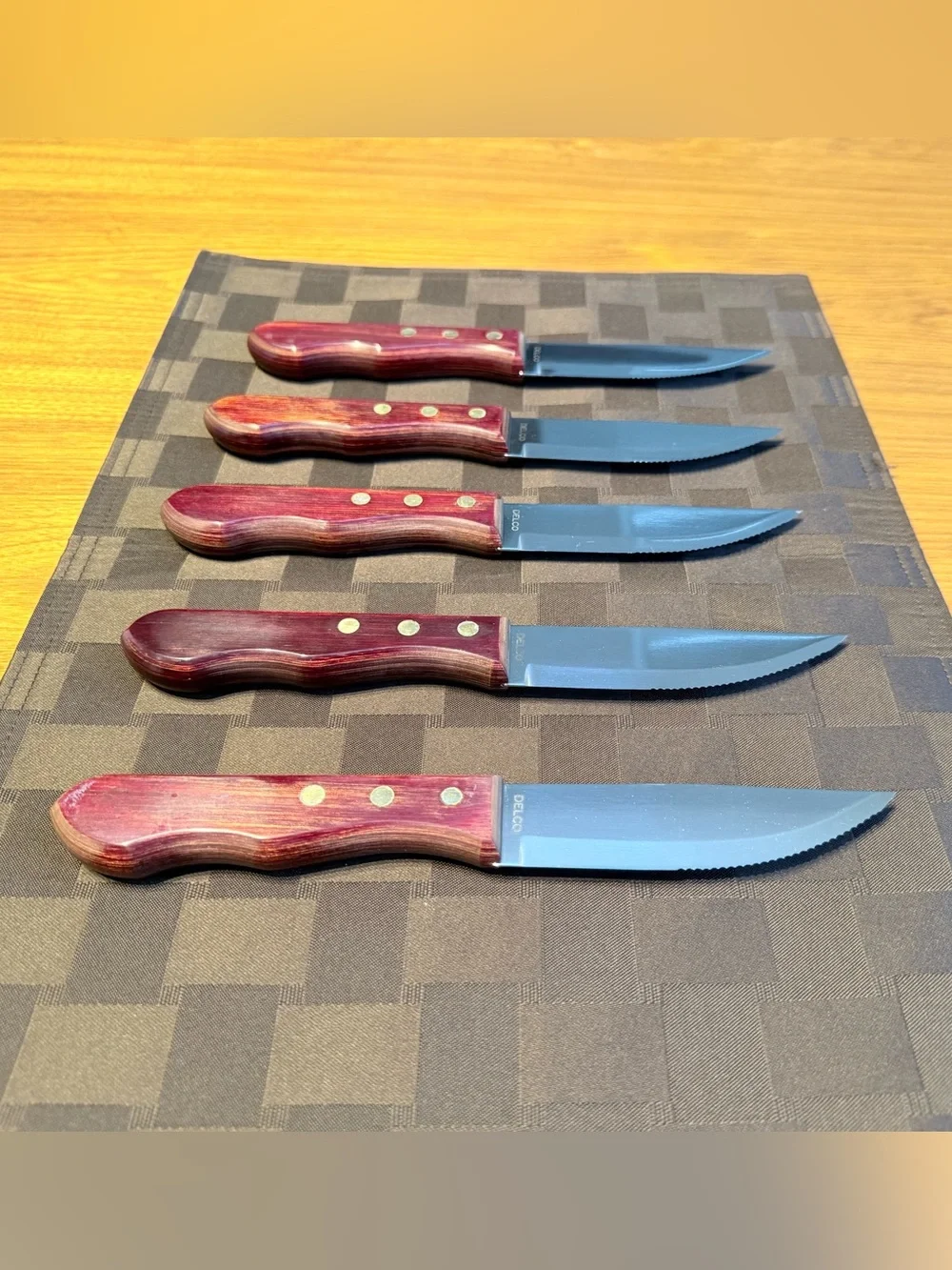 Individual Smith & Wollensky Steak House Walco Big Red Jumbo Steak Knife, 10”